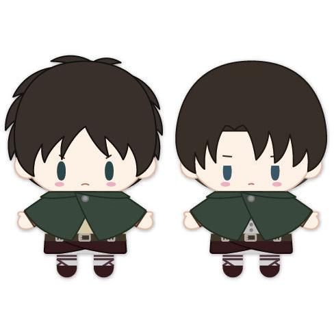 進撃の巨人　パペラ　エルヴィン　リヴァイ　2体セット　マスコット ムービック（movic） 進撃の巨人 フィンガーマスコット・PUPPELA