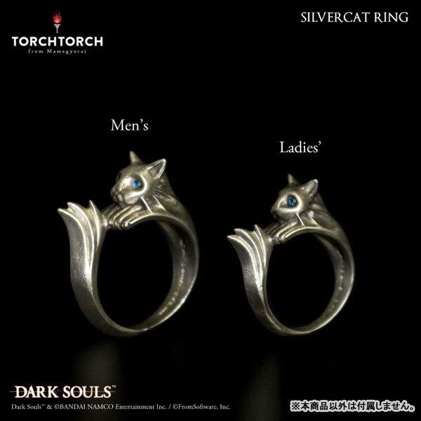 × TORCH TORCH/ リングコレクション： 銀猫の指輪 レディースモデル/13号（再販）[TORCH TORCH]《在庫切れ》 【顔】