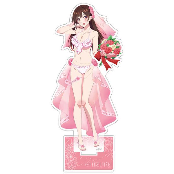 彼女 お借りします 描き下ろし特大アクリルスタンド ウエディング水着