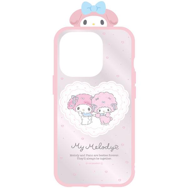 サンリオキャラクターズ フレーム IIIIfit Clear iPhone 15 Pro 対応ケース マイメロディ [グルマンディーズ]