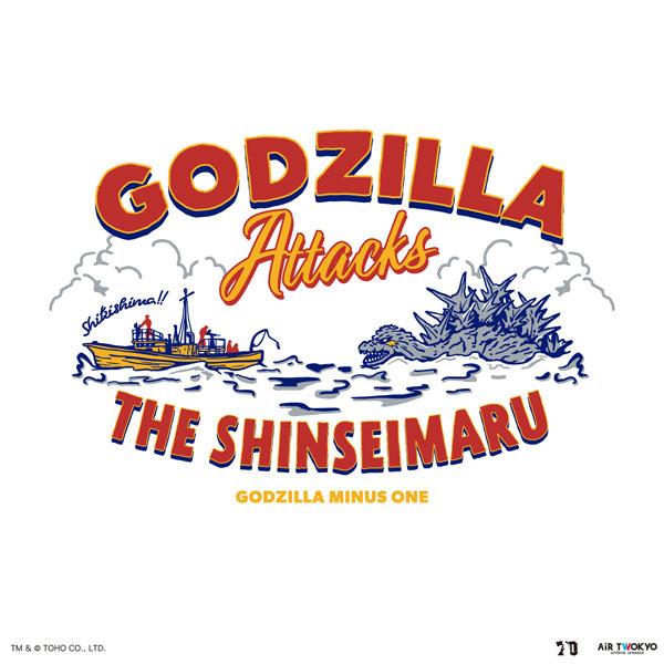 ゴジラ70周年記念『ゴジラ-1.0』 シーンイラストTシャツ2(新生丸) ホワイト S[AIR TWOKYO]《０６月予約》｜amiami｜04