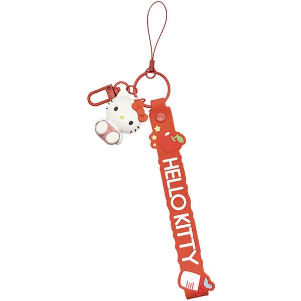 サンリオキャラクターズ 3Dマスコット付きハンドストラップ ハローキティ [グルマンディーズ]