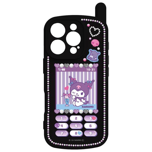 サンリオキャラクターズ 2024 iPhone 6.3 inch_3 LENS model対応レトロガラケー風ケース クロミ [グルマンディーズ]