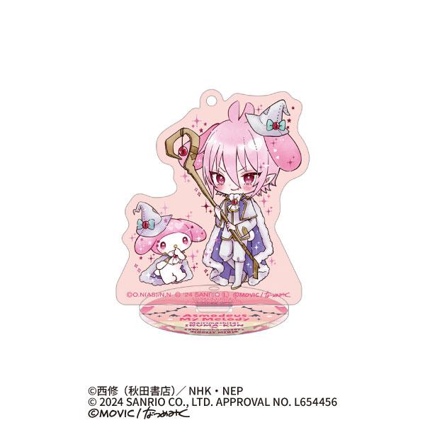 ムービック 魔入りました！入間くん×サンリオ スタンド付きアクリルキーホルダー/アスモデウス×マイメロディ〈DOLLY MIX〉[ムービック ...