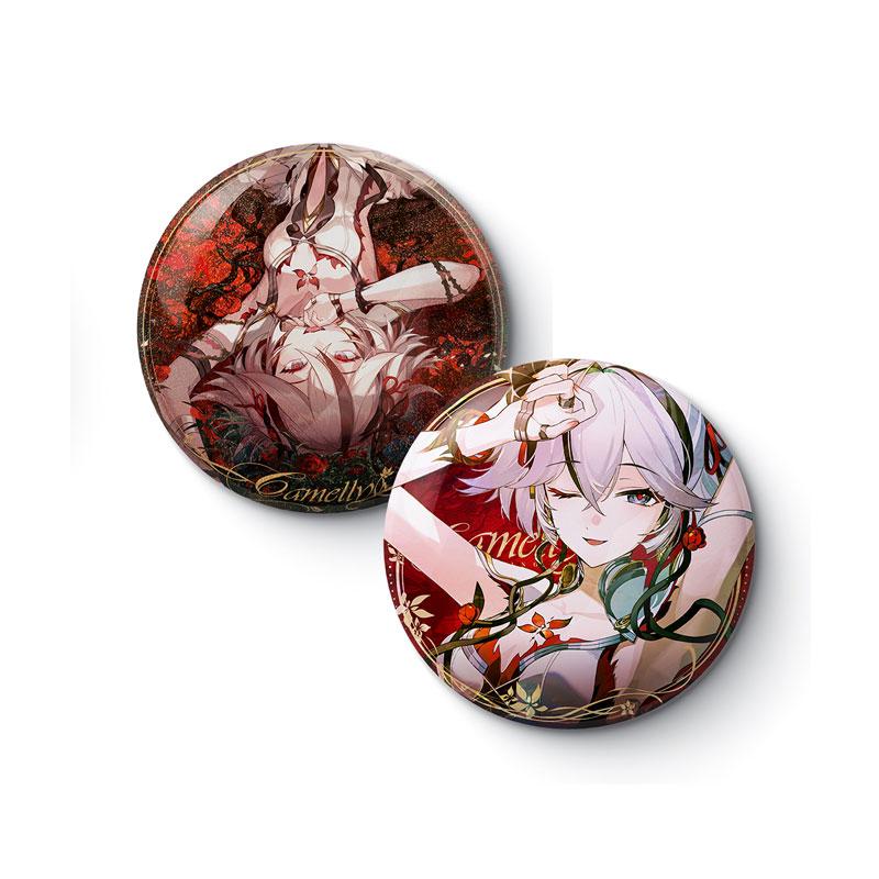 【鳴潮】ツバキ　運命の種限定ボックス　ブレスレット　缶バッジ　公式正規品 鳴潮】ツバキ 運命の種限定ボックス ブレスレット 缶バッジ 公式