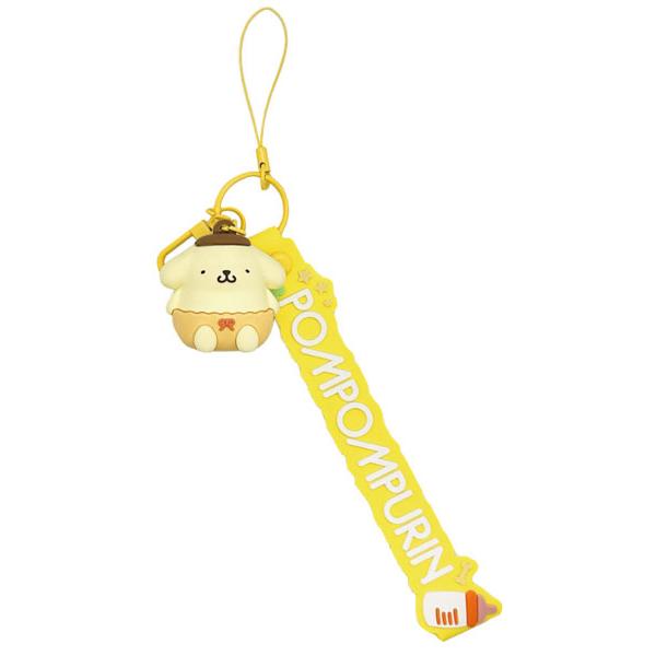 サンリオキャラクターズ 3Dマスコット付きハンドストラップ ポムポムプリン [グルマンディーズ]