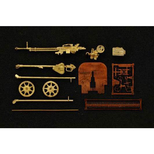 1/72 DShKM 12.7mm重機関銃w/車輪 [Mini World]
