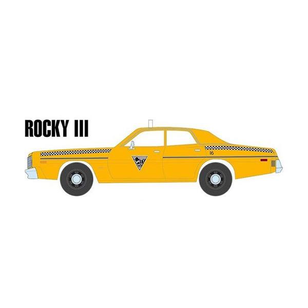 Modellino Rocky III Taxi Greenlight 84161 1/24 Rocky III 1982 1978 Dodge Monaco - Città Scala 1:24 Collezione
