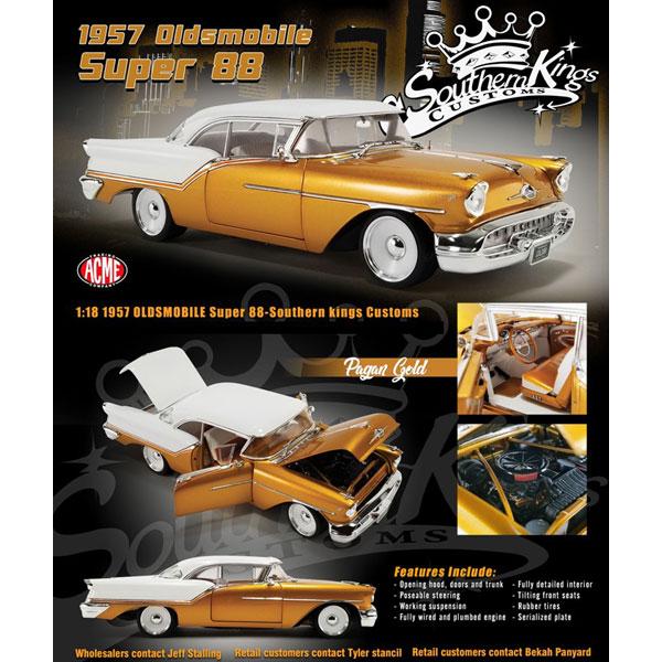 1/18 1957 Oldsmobile Super 88 Southern Kings Customs[ACME]【送料無料】《在庫切れ ...