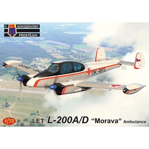 1/72 Let L-200A/D “モラヴァ 救急機 プラモデル [KP Models]
