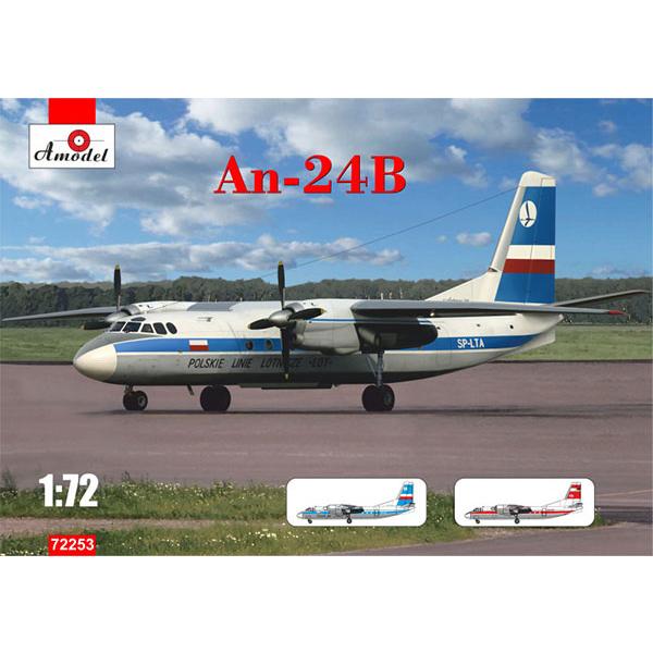 1/72 アントノフ An-24Vターボプロップ旅客機 プラモデル [Aモデル]