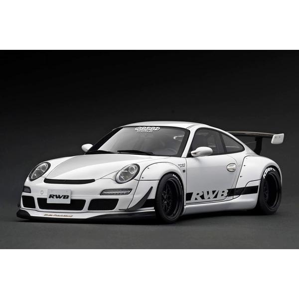 RWB997ignition Model 1/18 白 RWB997 ignition model 白/赤ライン Ignition Model 1:18 RWB