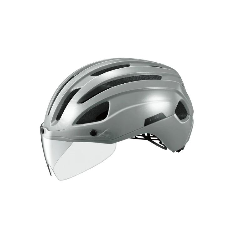 OGK KABUTO 自転車アクセサリー HIKE ハイク ヘルメット シールド付 サイクル/自転車  S/M  パーシモンレッド OGK Kabuto（オージーケーカブト） 自転車 ヘルメット カブト HIKE