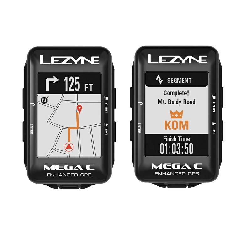 LEZYNE レザイン サイクルコンピュータ メガ カラー MEGA COLOR GPS 黒  