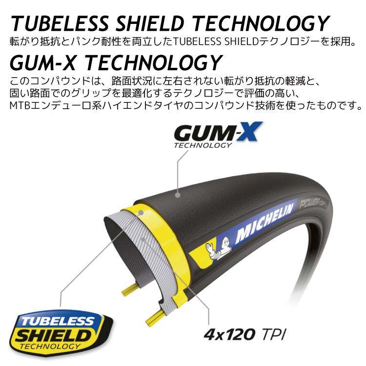 ミシュラン（MICHELIN） 自転車用 タイヤ1本入り POWER CUP TLR