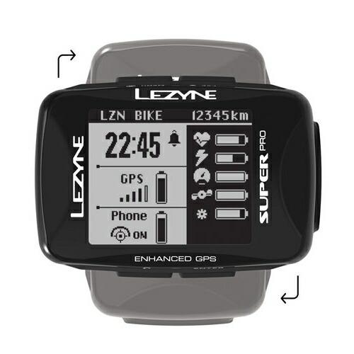 LEZYNE SUPER PRO サイクルコンピューター本体　ステー　美品 サイクルコンピューター LEZYNE SUPER-PRO-GPS サイコン GPS