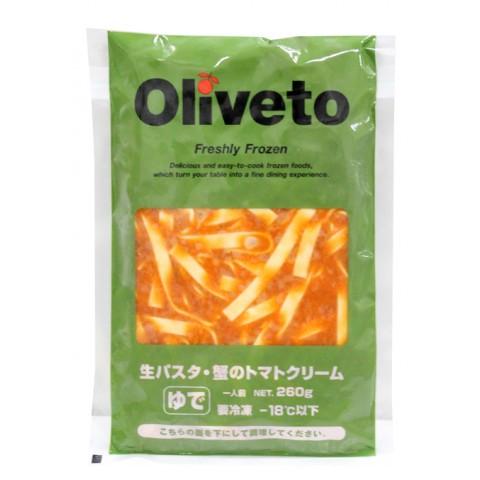 ヤヨイサンフーズ 3周年記念イベントが かわいい OLIVETO生パスタ 260g 蟹のトマトクリーム