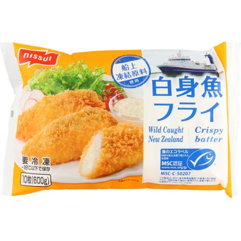 ニッスイ　笹形白身魚フライNZ　60g×10｜amicashop