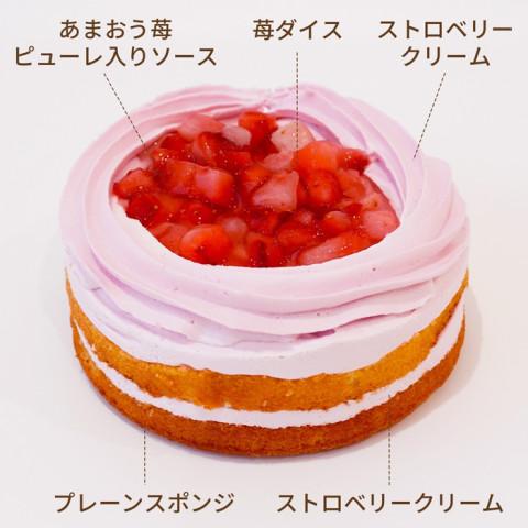 五洋食品 いちごのホールケーキ 4号サイズ(200g)□ : 業務用食品アミカ