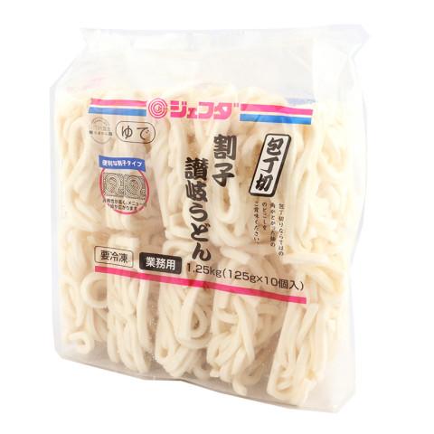 ジェフダ（JFDA） 割子包丁切讃岐うどん 125g×10 : 業務用食品アミカ