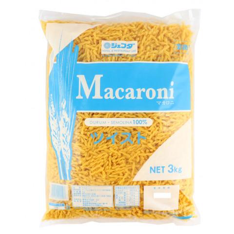 ジェフダ（JFDA） ツイストマカロニ 3kg : 業務用食品アミカYahoo!店