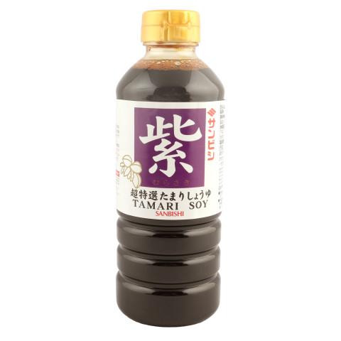 サンビシ　たまりしょうゆ紫　500ml｜amicashop