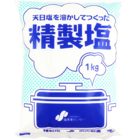 塩事業センター 精製塩 1kg X アミカネットショップyahoo 店 通販 Yahoo ショッピング