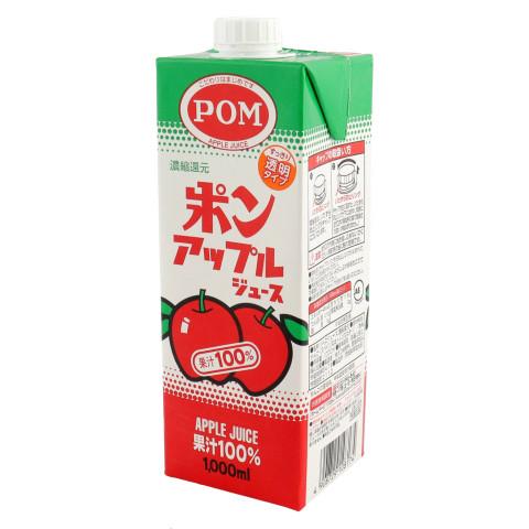 ポンジュース えひめ飲料 ポンアップルジュース(スクエア) 1L : 業務用