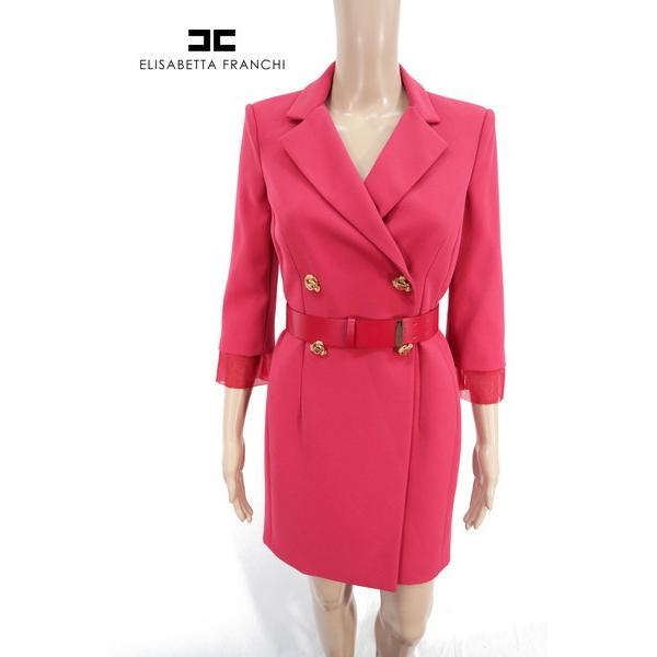 エリザベッタフランキ⭐︎ベルト付きワンピース⭐︎ピンク サイズ40s-