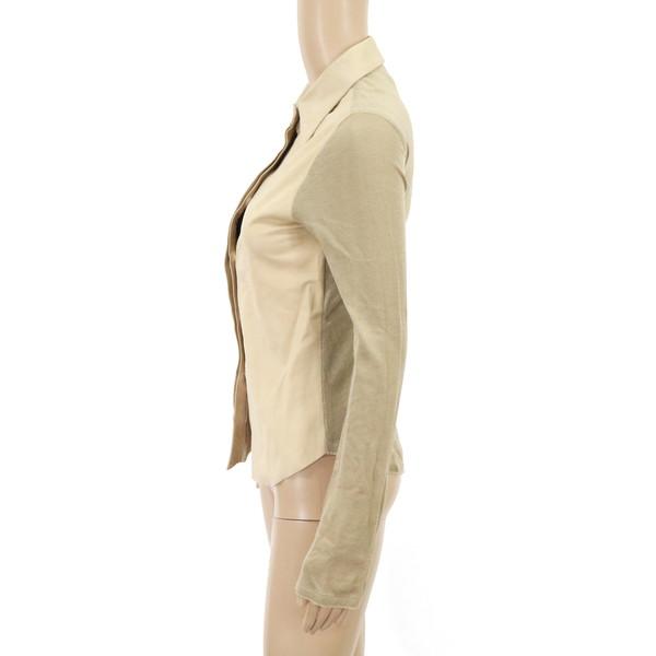 90%OFF 新品 ゼロセッタンタ 070st シャツ 40 LSH52 Sサイズ ベージュ