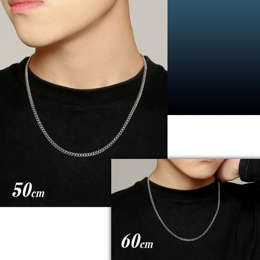 喜平チェーン ネックレス 3mm 6面カット メンズ レディース 316L