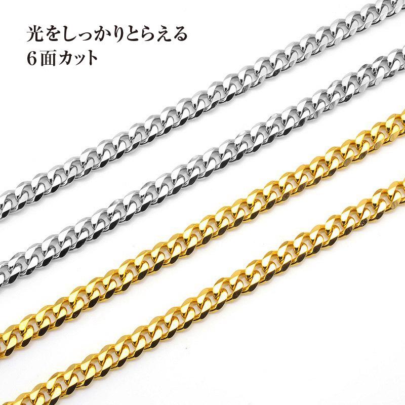 喜平チェーン ネックレス 5mm 6面カット メンズ レディース 316L