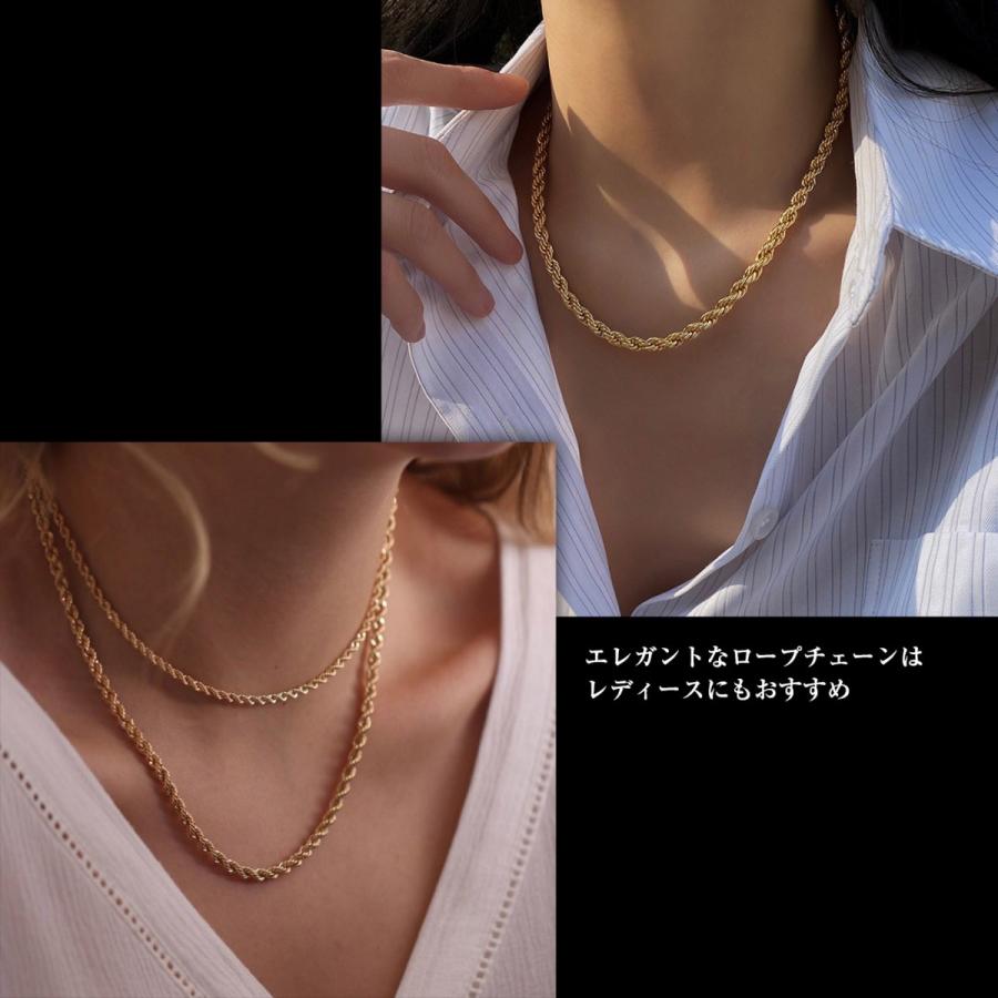 ZEN ロープチェーンネックレス 並行輸入品】14K 10K 純金 ロープチェーンネックレス - 2.6mm 3.1mm