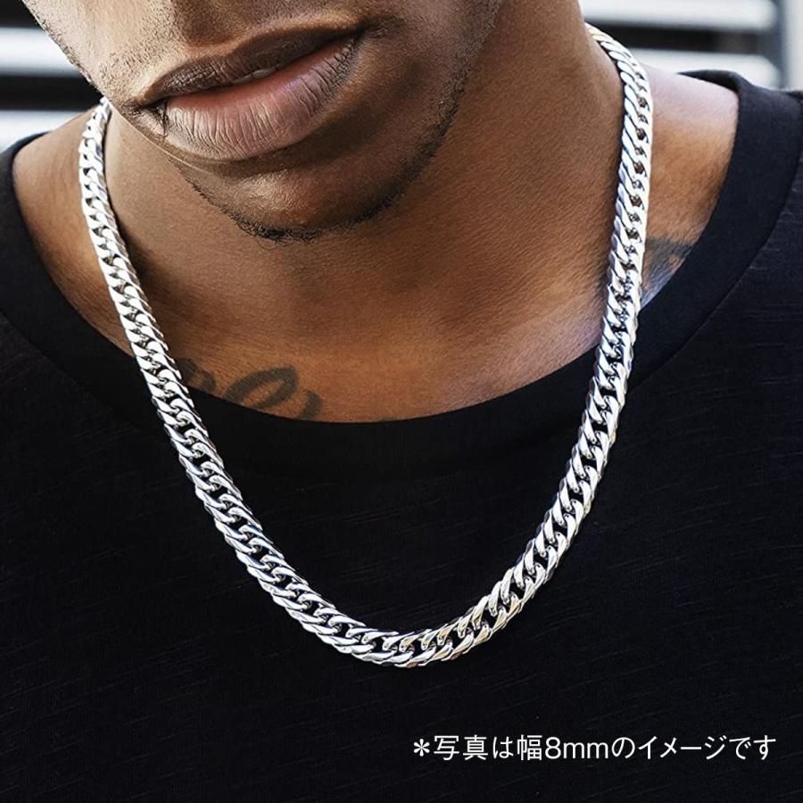 ダブル喜平チェーン ネックレス メンズ 6面 W喜平 太め 幅12mm 豊富な