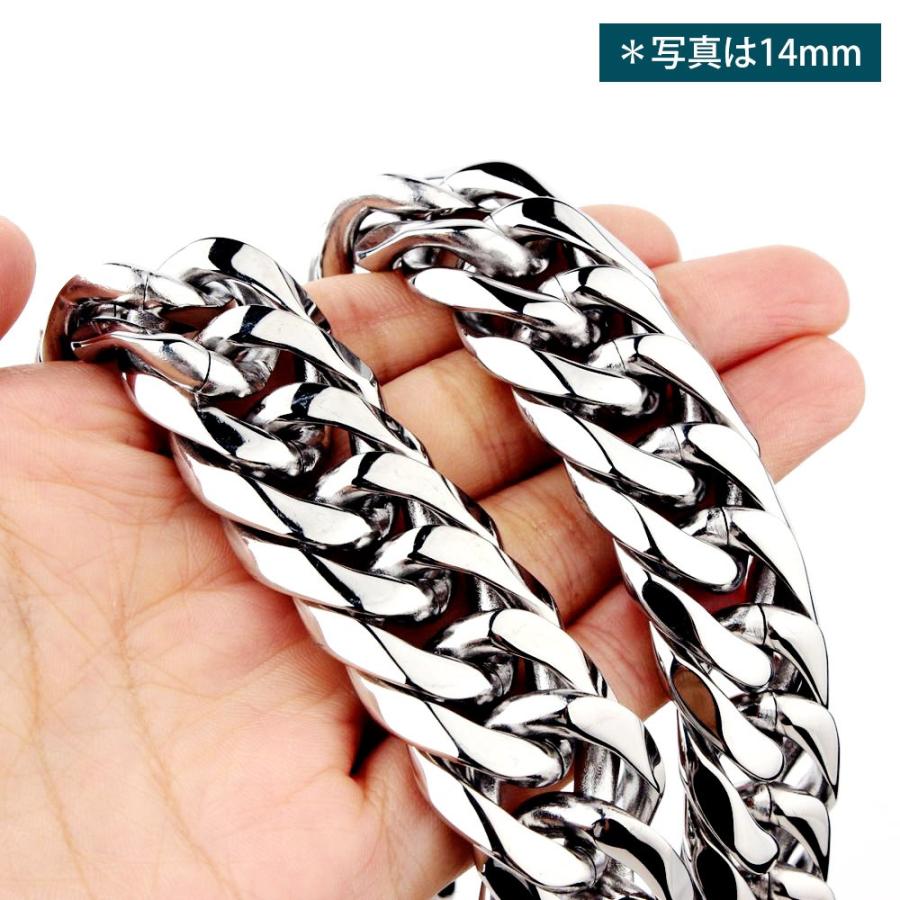 ダブル喜平チェーン ネックレス メンズ 6面 W喜平 極太 幅14mm ダブル喜平チェーン ネックレス メンズ 6面 W喜平 極太 幅14mm