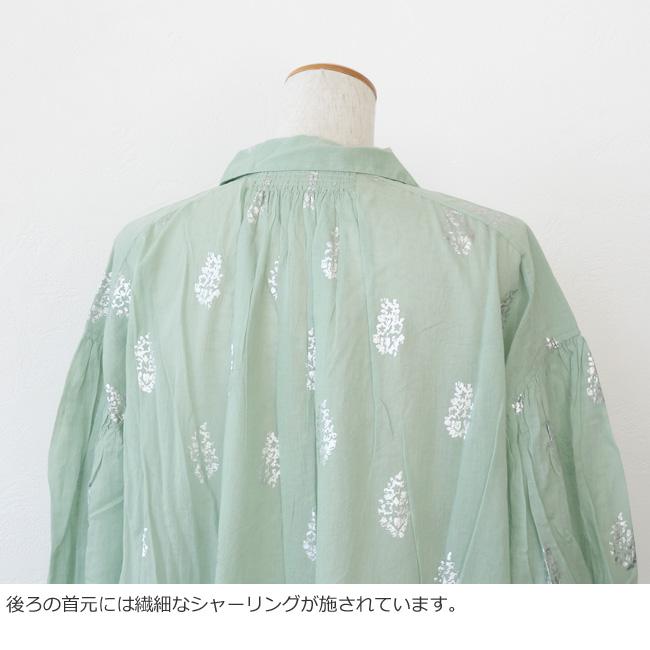 ne Quittez pas (ヌキテパ) ブラウス 箔フラワープリント 長袖