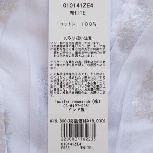ne Quittez pas (ヌキテパ) ブラウス 箔フラワープリント 長袖 Cotton