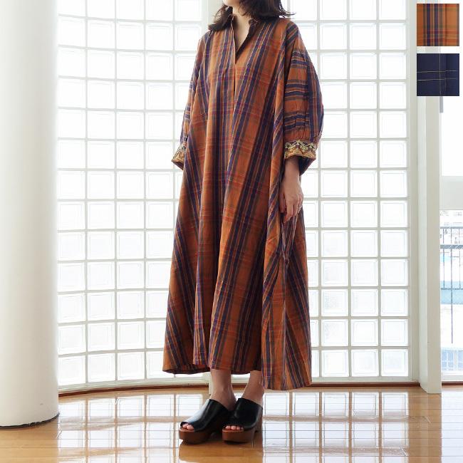 Sale 30 Off Ne Quittez Pas ヌキテパ シャツ ワンピース チェック エンブロイダリー 7分袖 gd1 返品不可 gd1 01 Ineya Zushi 通販 Yahoo ショッピング