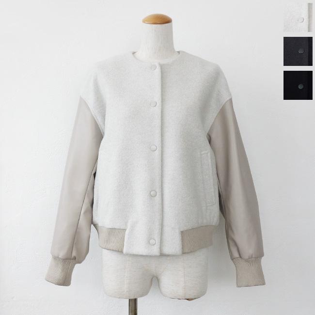 マイカアンドディール　ウールドッキングスリーブ ノーカラーブルゾン 楽天市場】MICA&DEAL マイカアンドディール ウール ドッキング