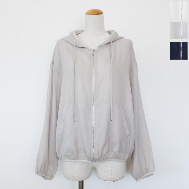 美品 cafune: カフネ / シアージップパーカー SALE [30%OFF] cafune (カフネ) パーカー フード ジップアップ シアー