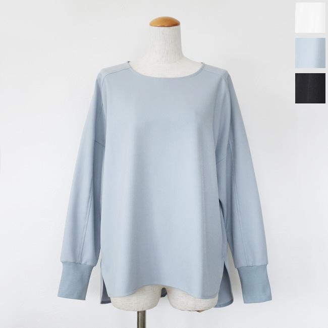 Dignite collier (ディニテコリエ) プルオーバー 袖リブ ツイル 長袖