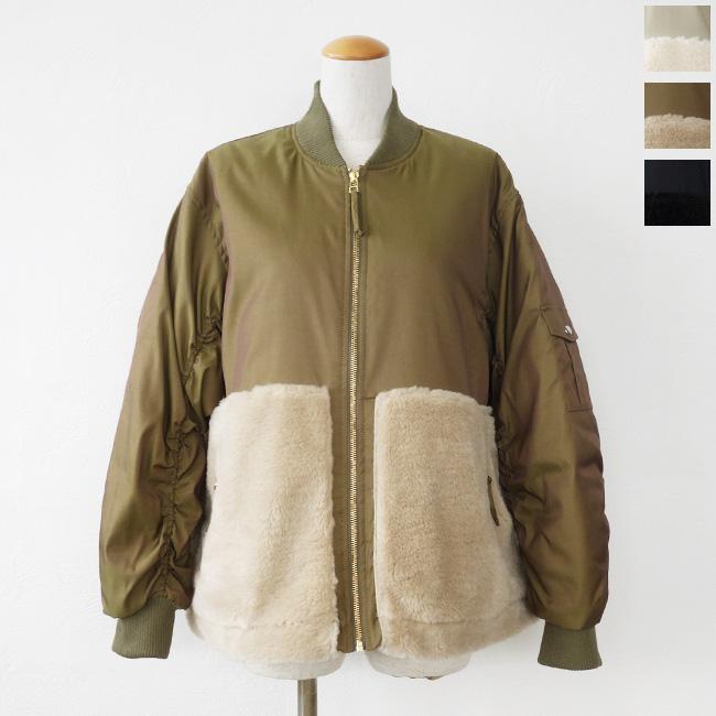 SALE [30%OFF] Dignite collier (ディニテコリエ) ブルゾン ボア切替