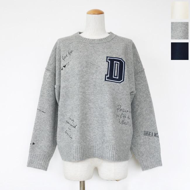 SALE [30%OFF] Dignit ecollier (ディニテコリエ) ニット 刺繍