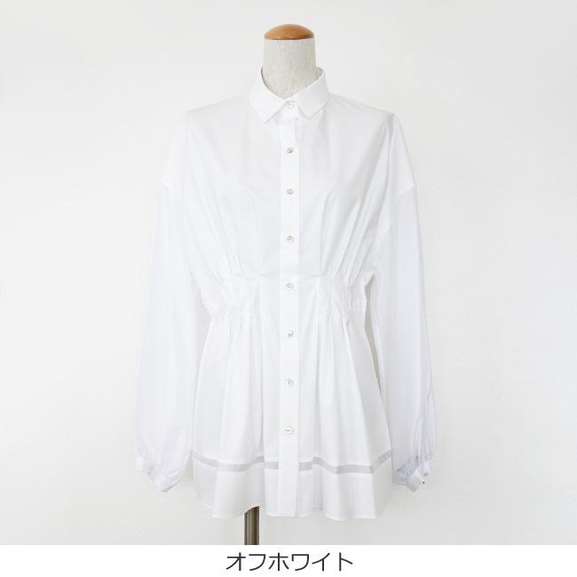SALE [30%OFF] BRAHMIN (ブラーミン) ブラウス ウエストタック 異素材 