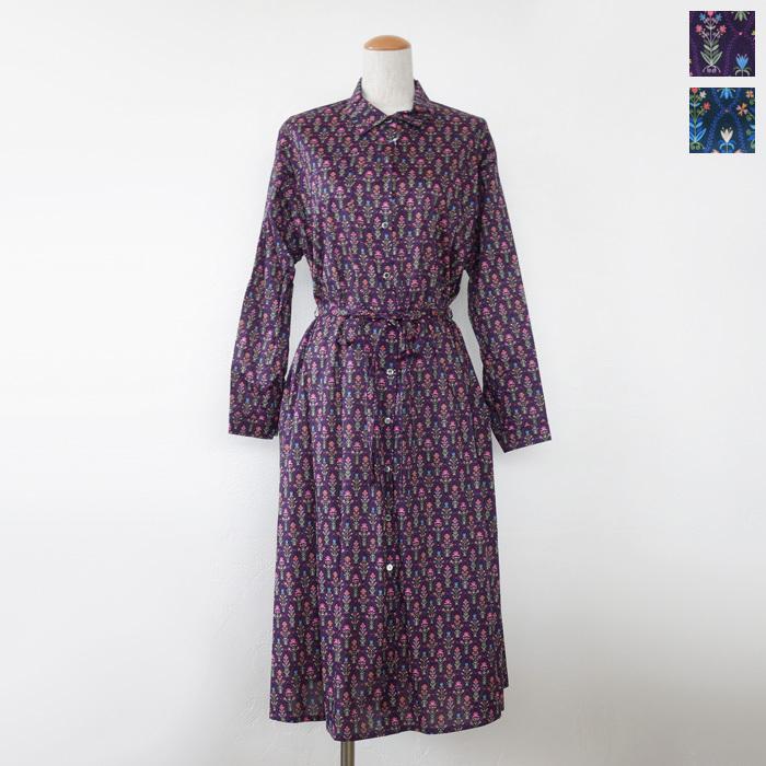 Parkes パークス シャツ ワンピース リバティプリント 長袖 ウエストリボン Py342 Py342 06 Ineya Zushi 通販 Yahoo ショッピング