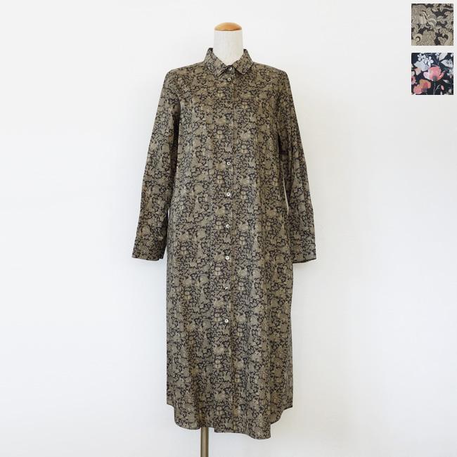 SALE [30%OFF] Parkes (パークス) シャツ ロング ワンピース リバティ 
