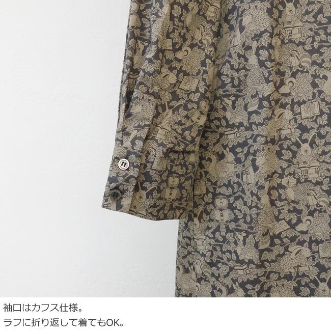 SALE [30%OFF] Parkes (パークス) シャツ ロング ワンピース リバティ