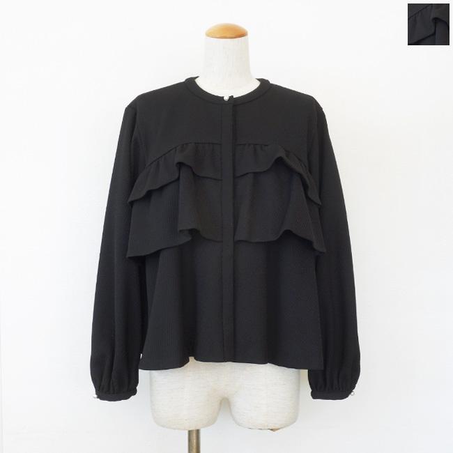 SONO (ソーノ) ウエハースフリルショート ジャケブラウス パールボタン 