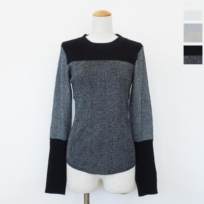 SALE [30%OFF] Dignite collier (ディニテコリエ) ニット リブ ラメ