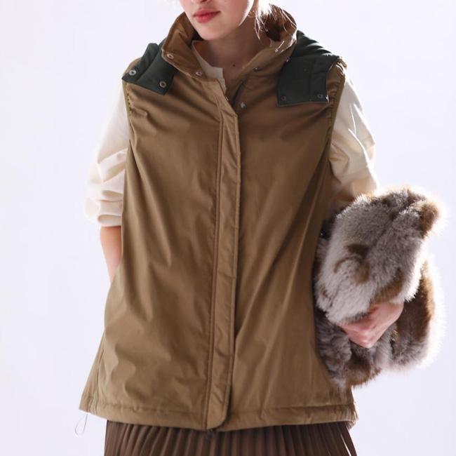 美品　KELEN（ケレン） 中綿　ジレ／ベスト SALE [30%OFF] KELEN (ケレン) ジレ ベスト Aライン 2WAY ドロー